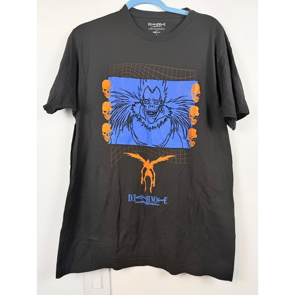 Death Note Ryuk Graphic T-Shirt Mens Large Black Anime Viz Media Shinigami Tee